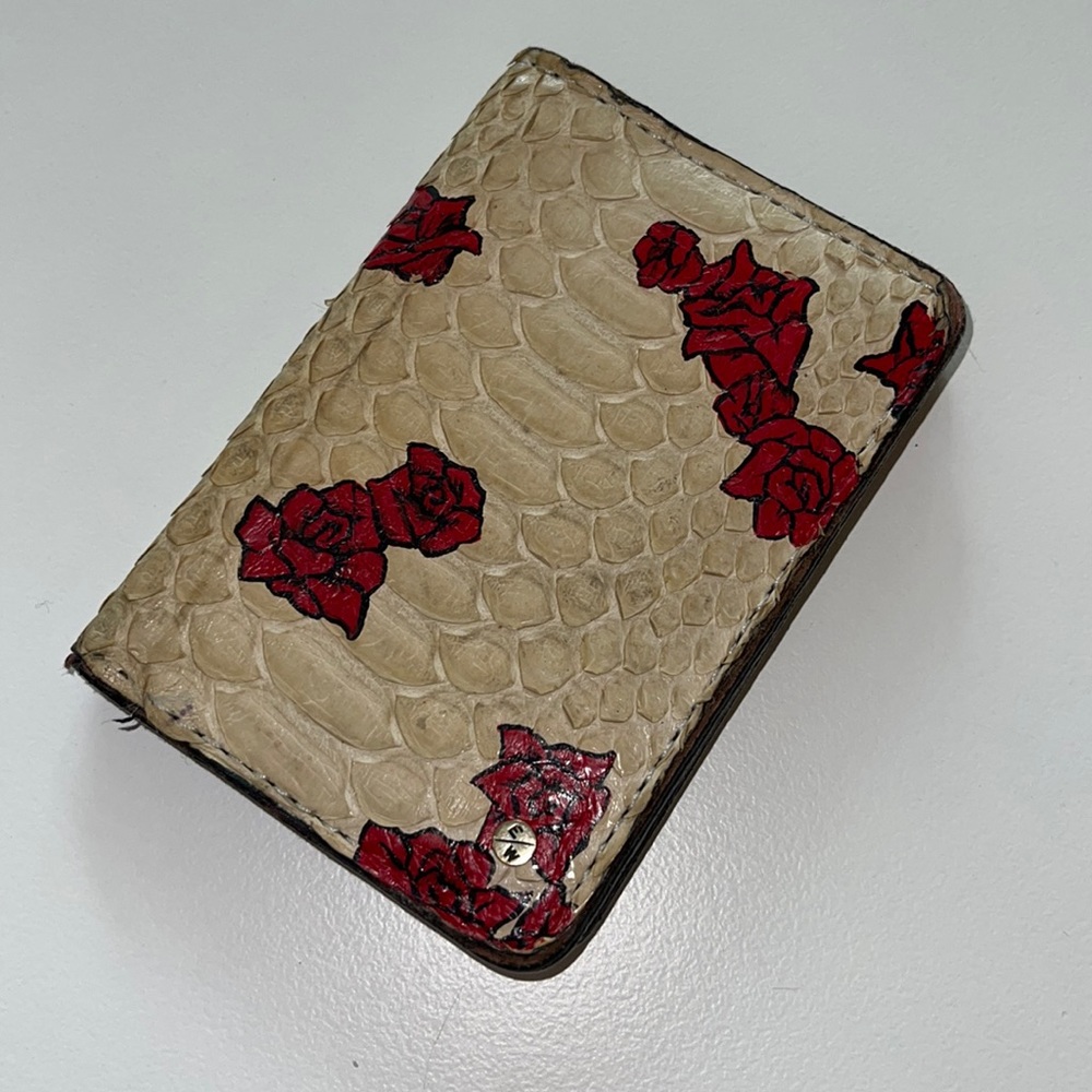 Elisabeth Weinstock Snake Skin Card Holder